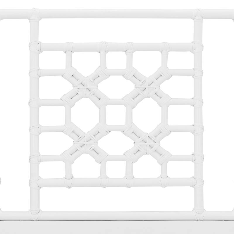 Handmade Natural Wood And Rattan Headboard by East at Main