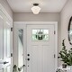 preview thumbnail 3 of 5, Hunter Celestial Valley 1 Light Flush Mount Ceiling Light - Modern - Hallway, Bathroom, Entry, Laundry - Damp Rated! - 1-Light