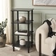 preview thumbnail 3 of 38, SAFAVIEH Home Dilyn 4 Tier Shelving Unit - 16" W x 16" D x 36" H