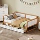 preview thumbnail 3 of 13, Twin Size Solid Wood Daybed, for Limited Space Kids, Teens, Adults