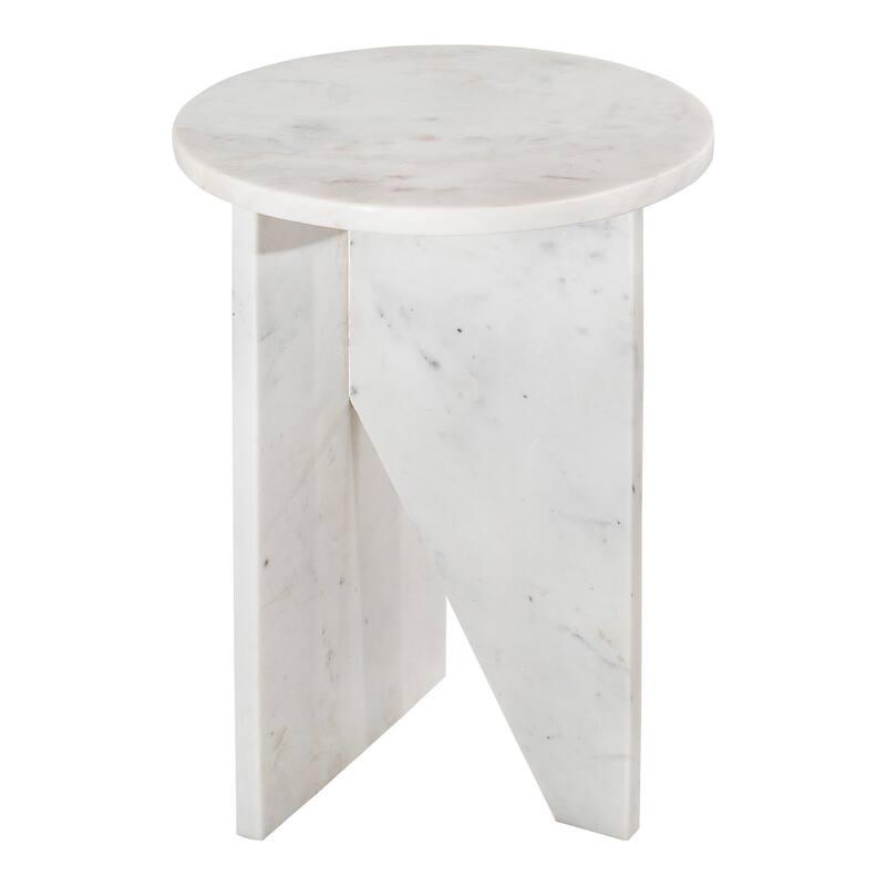 Aurelle Home Modern Geometric Round Accent Table