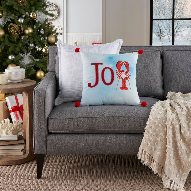 Mina Victory Holiday Pillows Quotes & Sayings Throw Pillow