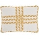 preview thumbnail 15 of 41, Mina Victory Outdoor Pillows Criss Cross Braids 14"X20" Indoor/Outdoor Throw Pillow