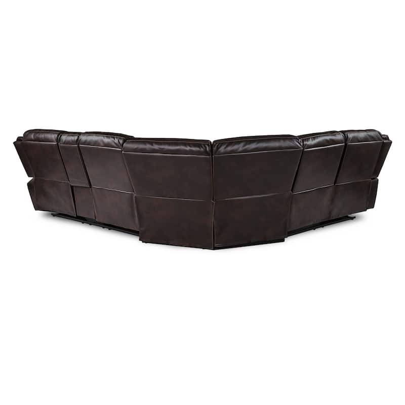 Ember Reclining Sectional Sofa with Console