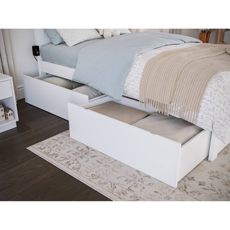 Canyon Platform Bed with Matching Footboard & Storage Drawers