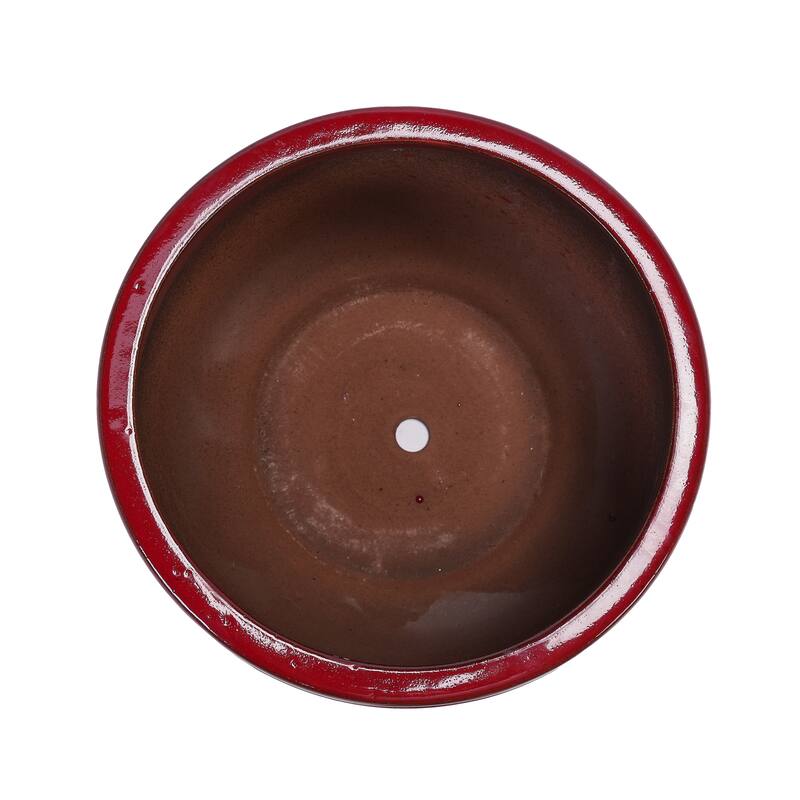 Indoor-Outdoor Handmade Ceramic Planter Set for Succulents and Cacti