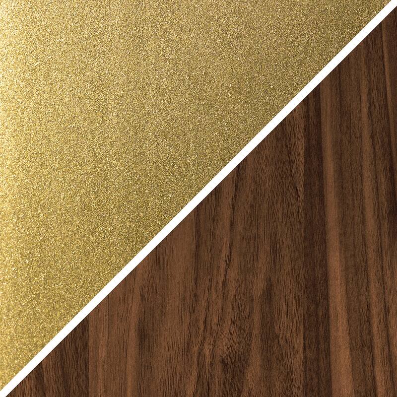 Otto 36" Wide Round Coffee Table with MDF Shelf - 36" Wide