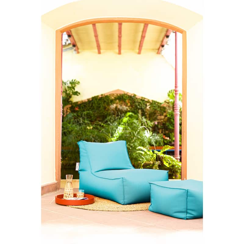 Gouchee Home Alpine Outdoor/Indoor Bean Bag Lounger Chair - Peacock