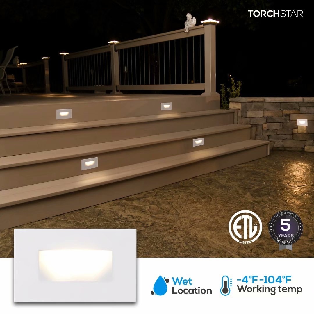 Indoor Outdoor Stair Light Led Step 3000k Warm White Indoor Outdoor Stair Light Led