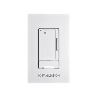Fanimation Wall Control with Receiver - 3 fan Speeds - White