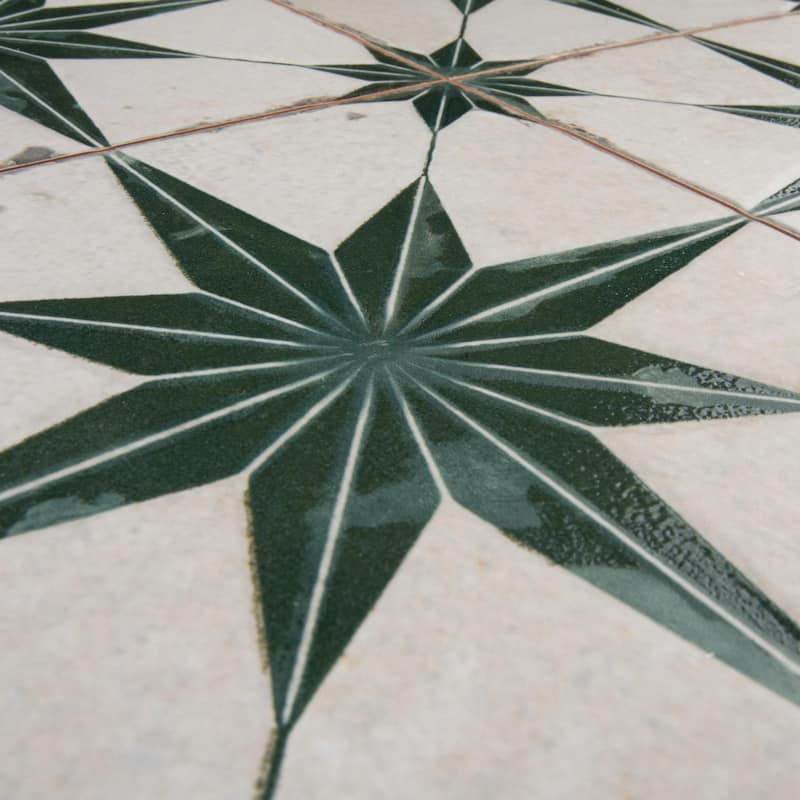 Merola Tile Kings Star Luxe Sage 17-5/8" x 17-5/8" Ceramic Floor and Wall Tile