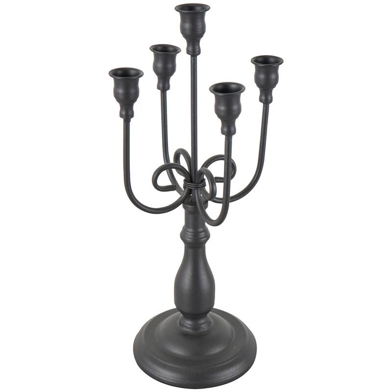 Black Metal Antique Style Candelabra