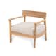Option Teak Finish+Beige Cushion