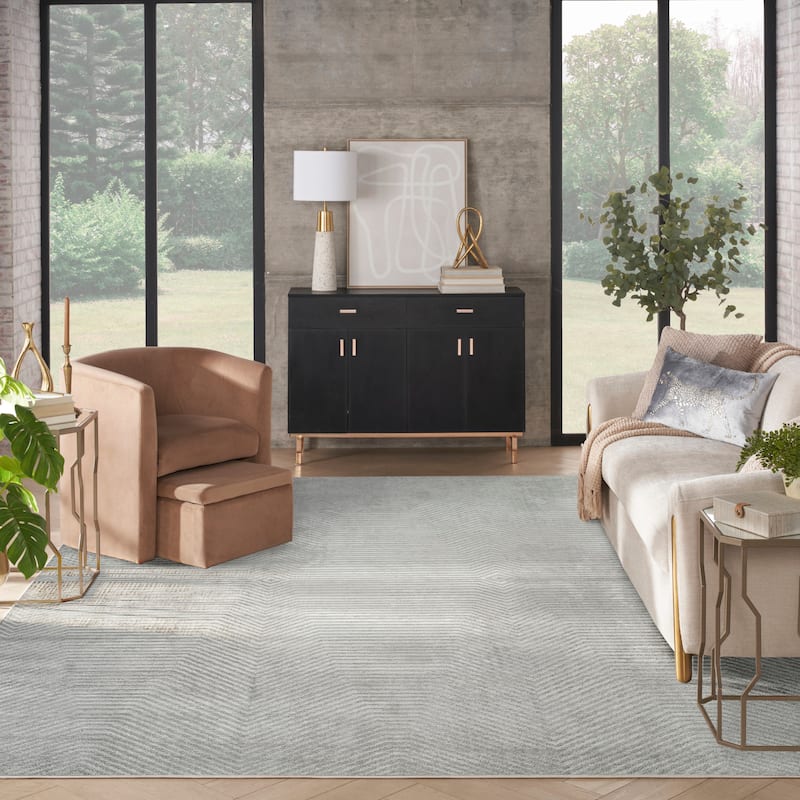 Nourison Home Dekor Indoor only Grey Persian Area Rug