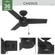 preview thumbnail 71 of 96, Hunter Cassius Outdoor Ceiling Fan, Damp Rated - Industrial, Farmhouse, Contemporary