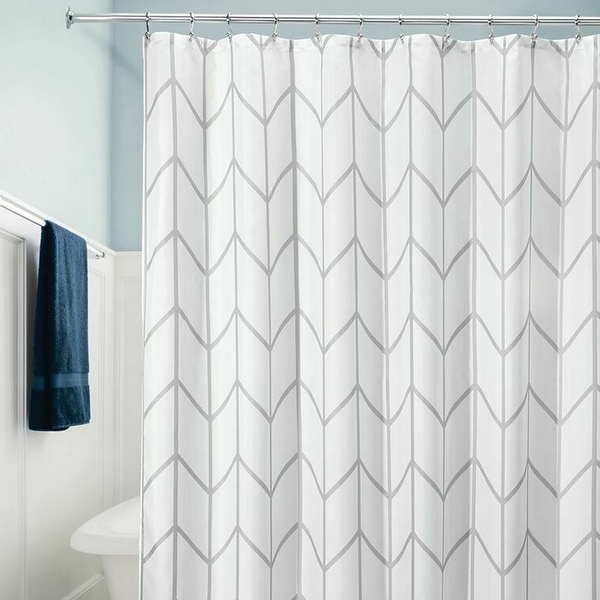 Chevron print 2025 shower curtain
