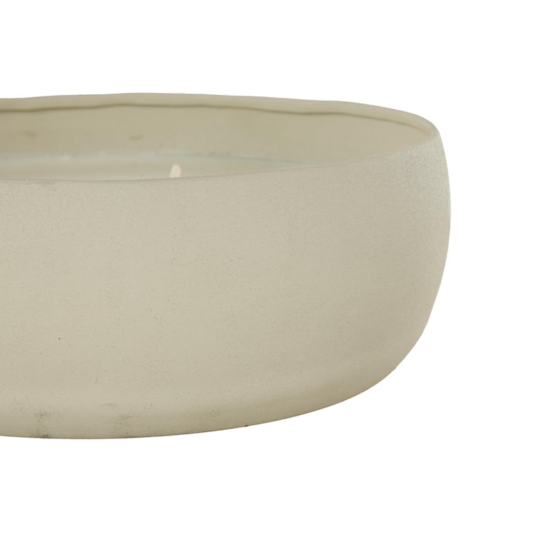 Metal Scented Textured 63oz 5 Wick Decorative Candle with White Wax - Beige, Black or Cream - Roche River Decor