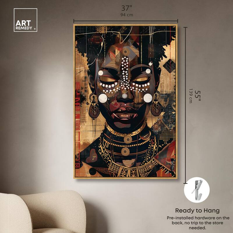 In Golden Accents Canvas by Art Remedy