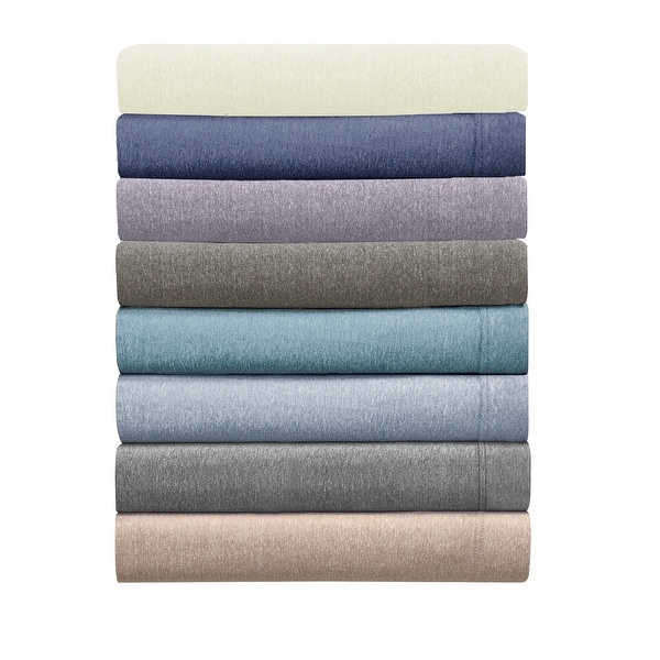 Shop Asher Home Heathered Cotton Blend T-Shirt Jersey Bed Sheet Set - On Sale - Overstock - 18016415