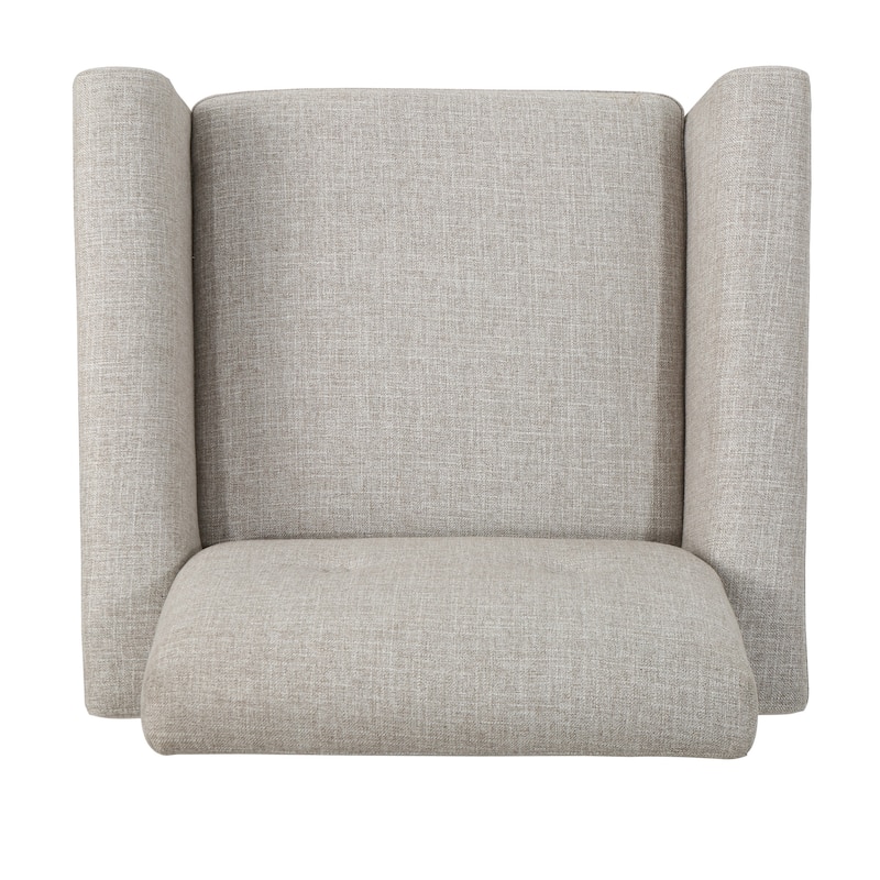 Beige 31.1" Button Tufted Club Chair
