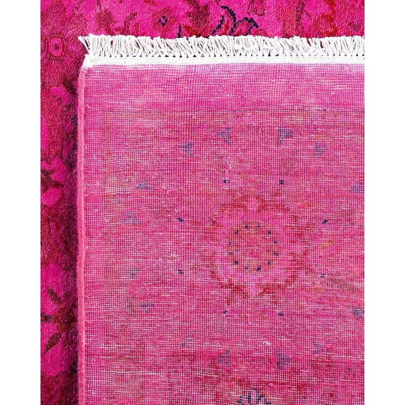 Contemporary Overdyed Wool Hand Knotted Area Rug - 6' 3" x 8' 10"