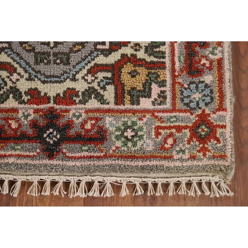 Gray Heriz Serapi Indian Accent Rug Handmade Wool Carpet - 2'0" x 3'0"