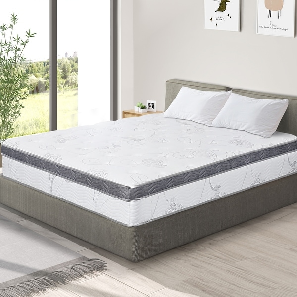 Sleeplanner 12-inch Hybrid Memory Foam Innerspring Mattress. Opens flyout.