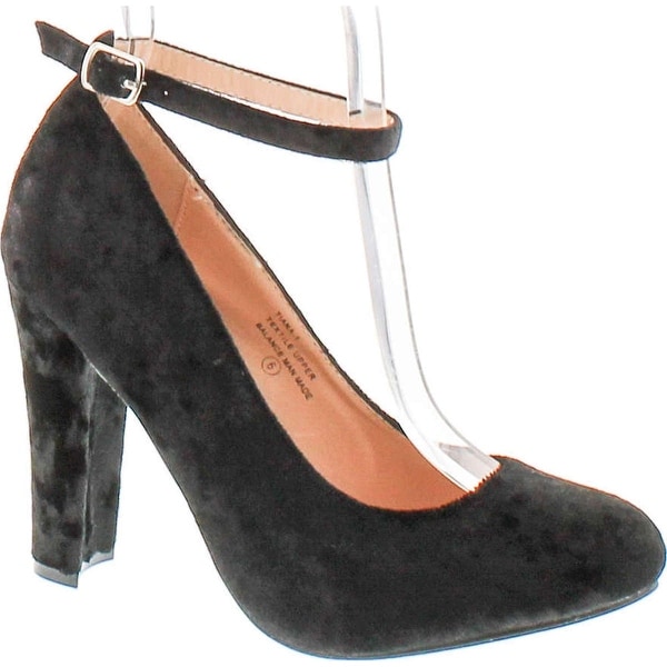 round toe chunky heel