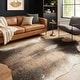 preview thumbnail 1 of 5, Alexander Home Clayton Faux Cowhide Area Rug 5' x 6'6 - Brown - Hide-Shaped