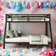 preview thumbnail 1 of 7, Twin XL over Queen Metal Bunk Bed With 2 Side Ladder and Under Bed Storage For Bedroom Black