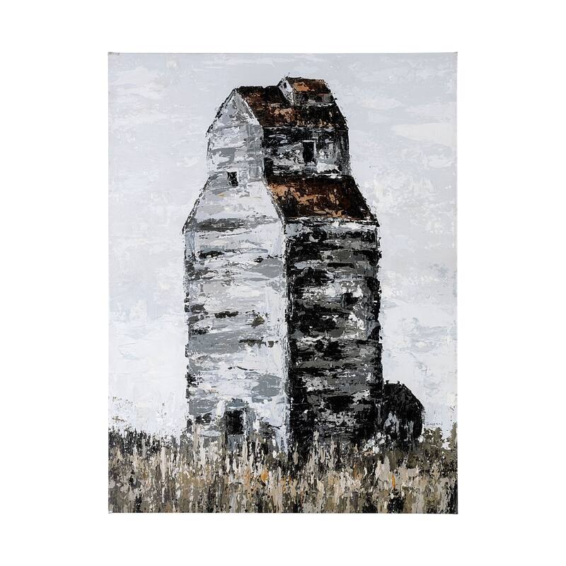 Abandoned Grain Elevator II (30 x 40) Canvas Art Print - Large