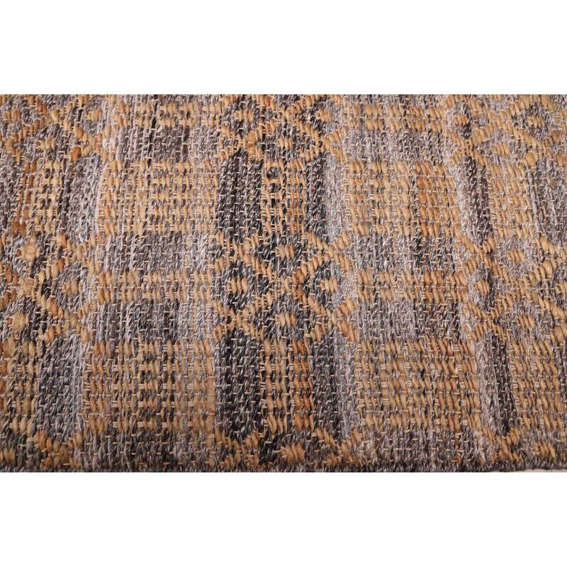 ECARPETGALLERY Flat-Weave Palas Denizli Tan Jute, Rayon Kilim - 5'3 x 7'8