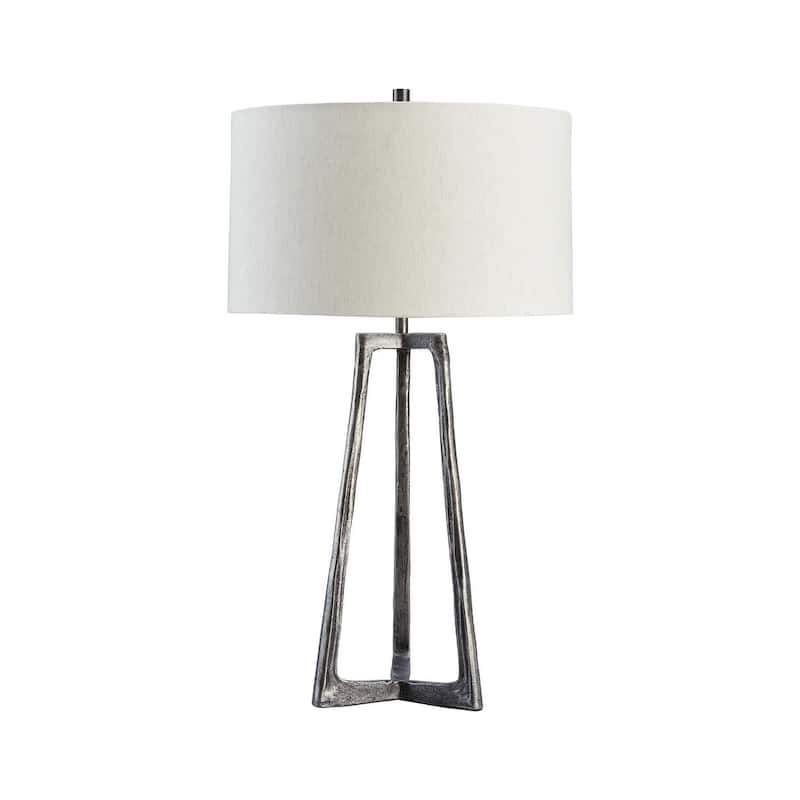 Wynlett Metal Table Lamp - 20"W x 20"D x 35"H - Silver
