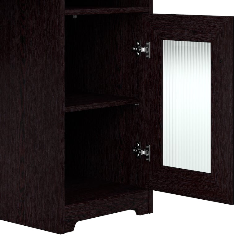 Bush Furniture Cabot Desk Return with Storage for Home Office Desk