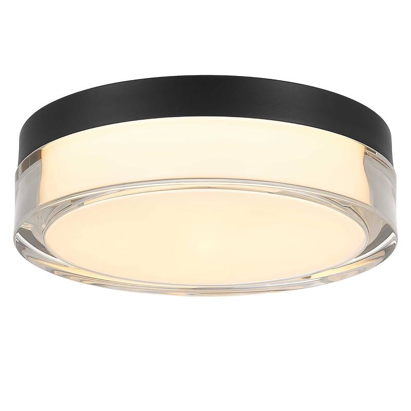 9-inch Black Inegrated LED Flush Mount