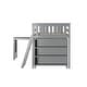 preview thumbnail 12 of 30, Max and Lily Twin-Size Low Loft with Pull-Out Desk and 3-Shelf Bookcases