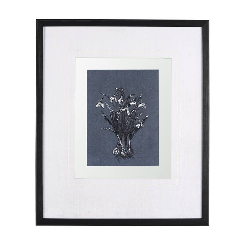 Botanical Sketches VI (Blue) Framed Art Print