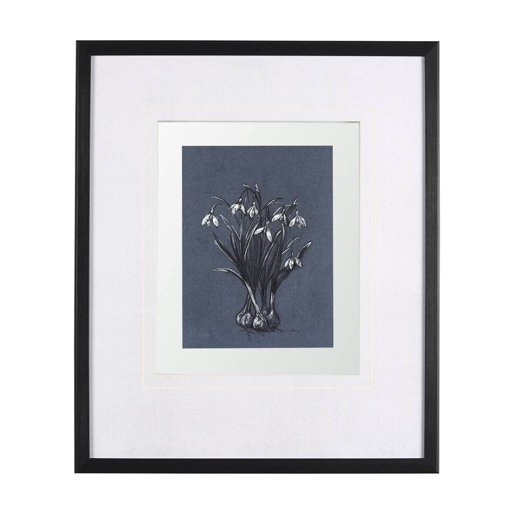 Botanical Sketches VI (Blue) Framed Art Print