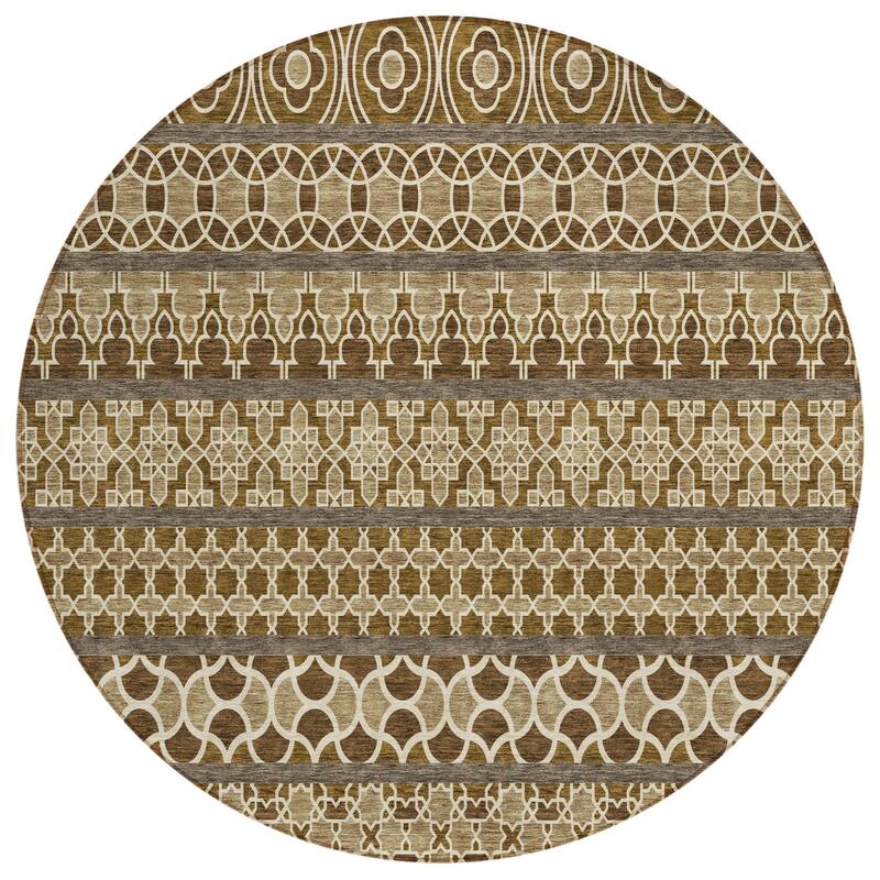 HomeRoots Quatrefoil Transitional Rectangle Outdoor Rug
