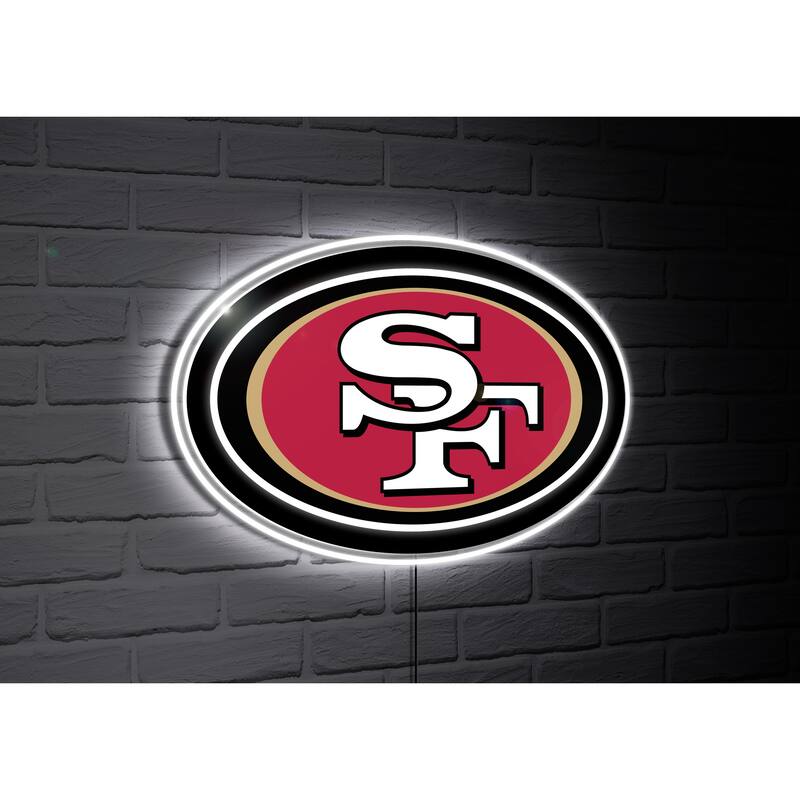 San Francisco 49ers Team Logo LED Wall Decor Lighted Sign