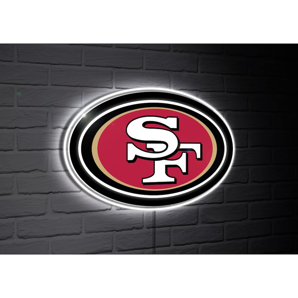 San Francisco 49ers Team Logo LED Wall Decor Lighted Sign