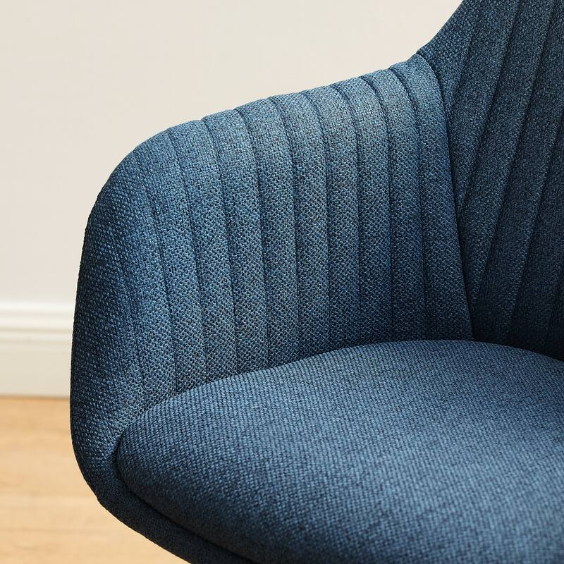 Art Leon Classical Swivel Office Accent Chair with Wood Legs