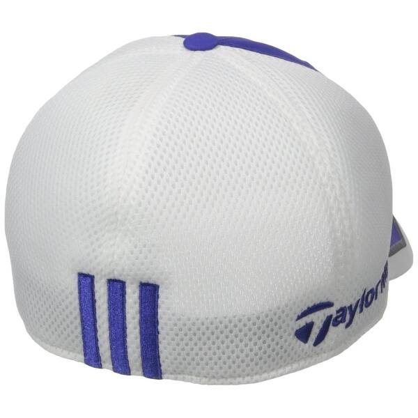 Adidas Golf Size Small Medium Tour Fitted Mesh Crest Hat Night Flash White Overstock