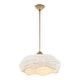 preview thumbnail 9 of 13, Uttermost Biddeford White Beaded Pendant (5 light) - 24"W x 24"D x 11.5"H