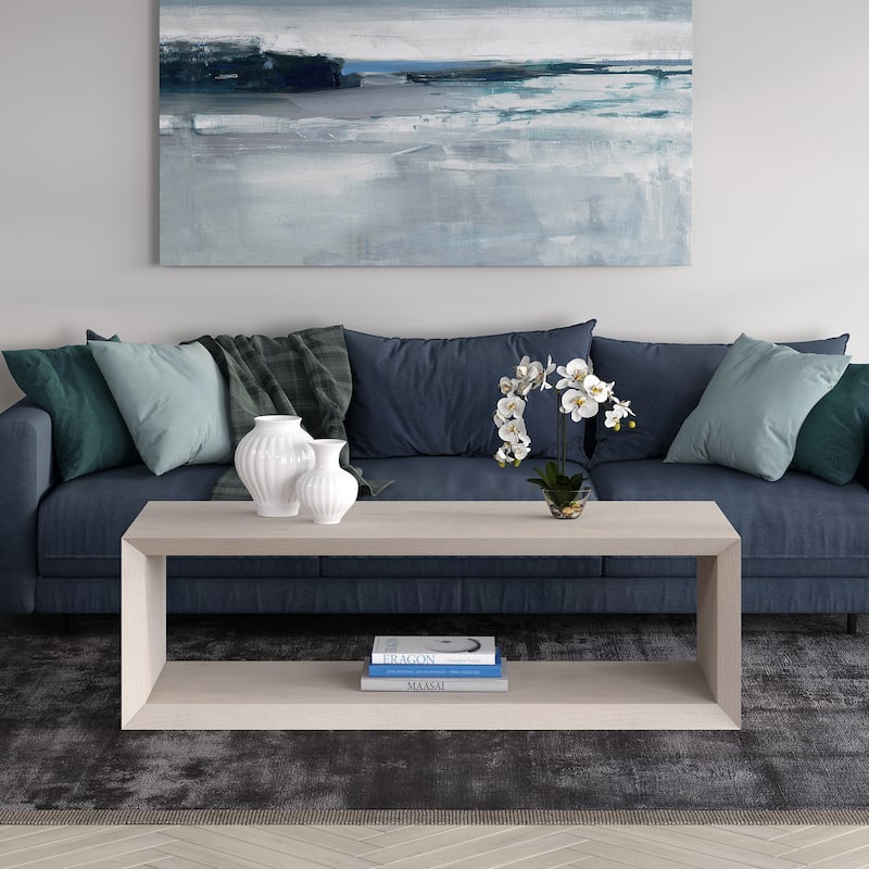 Osmond Rectangular Coffee Table - 58" Wide - Alder White