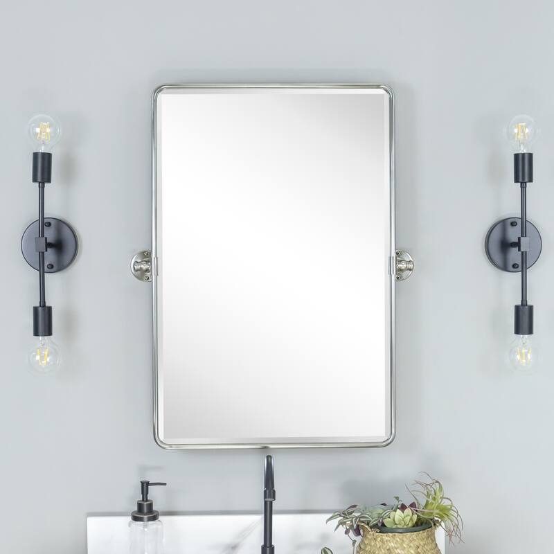 Woodvale Rectangle Metal Wall Mirrors