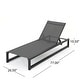 preview thumbnail 29 of 41, Modesta Outdoor Aluminum Mesh Chaise Lounge (Set of 2) by Christopher Knight Home - 77.00" W x 26.50" D x 10.50" H