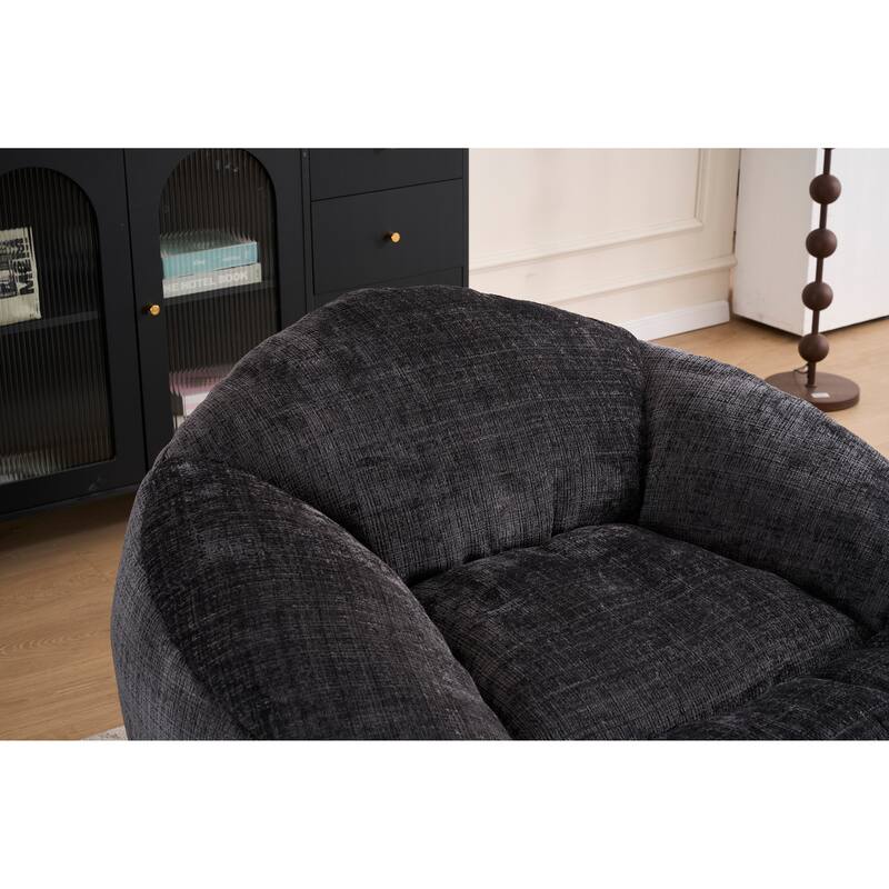 Chenille Oversized Lounger Bean Bag Chair