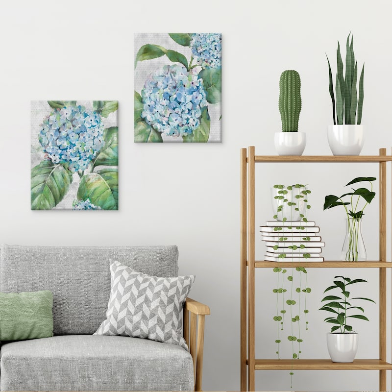 Hydrangea Portraits I-II Canvas Art Prints