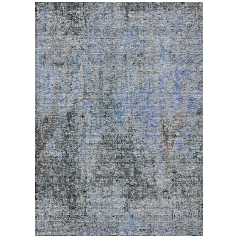 HomeRoots Abstract Transitional Rectangle Outdoor Rug